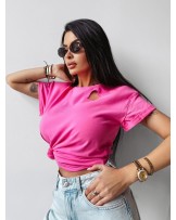 T▪️SHIRT Heart różowy