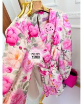 KOMBINEZON Z WIĄZANIEM ▪️kwiaty Premium