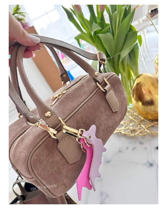 SKÓRZANA TOREBKA MIU ▪️taupe