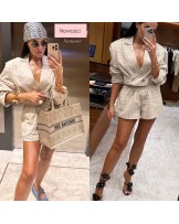 Lniany KOMPLET ▪️marynarka spodenki