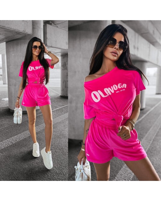 Welurowy komplet ▪️różowy