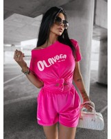 Welurowy komplet ▪️różowy