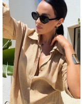 LNIANA KOSZULA LA MILLA ▪️beżowa