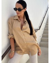 LNIANA KOSZULA LA MILLA ▪️beżowa