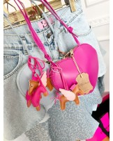 SKÓRZANA TOREBKA SERCE ▪️Alaila styl Różowa