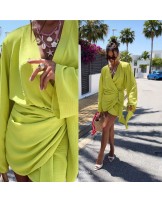 Kopertowa sukienka CYTRYNA ▪️WIZANA