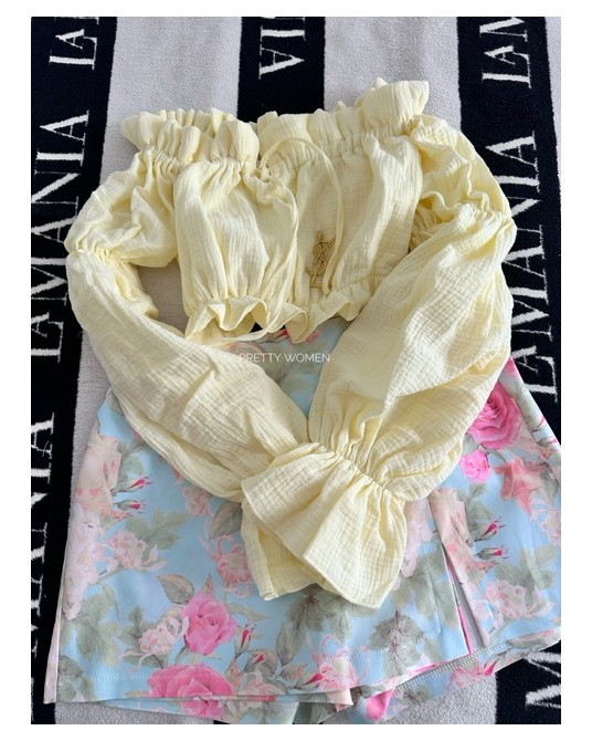 HiSZPANKA SUMMER ▪️muślin ŻÓŁTA