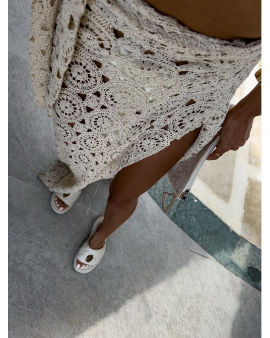 SPÓDNICA Plażowa SUMMER▪️bezowa