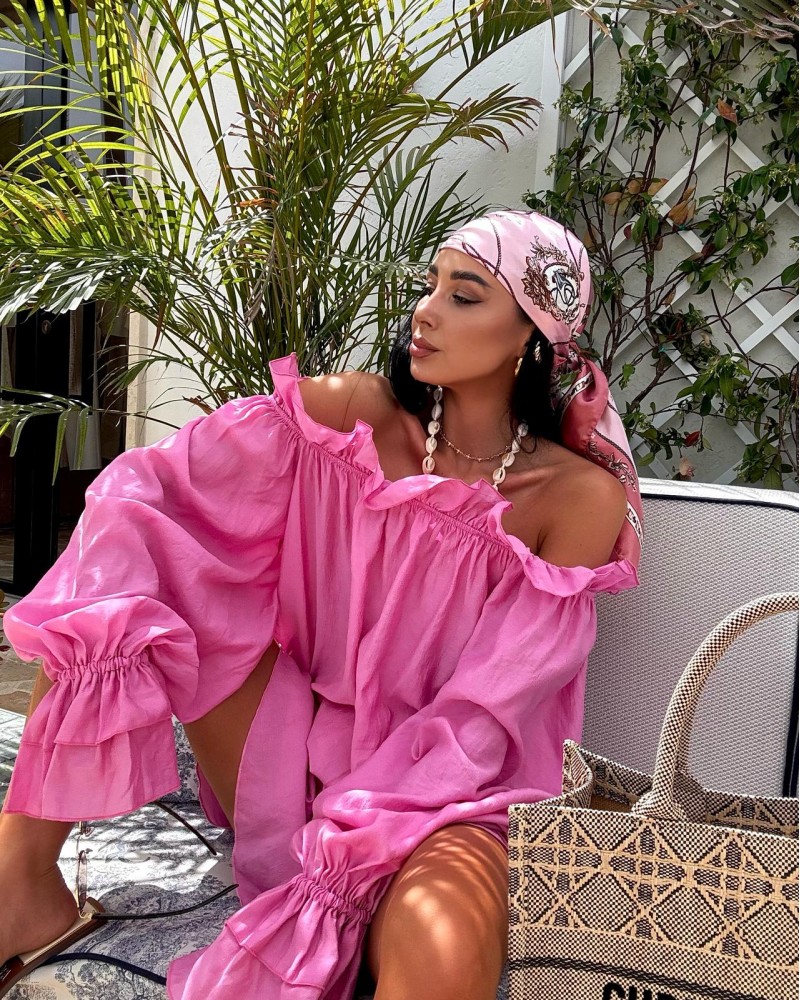 KOMPLET HISZPANKA I SPODENKI LA MILLA ▪️różowy