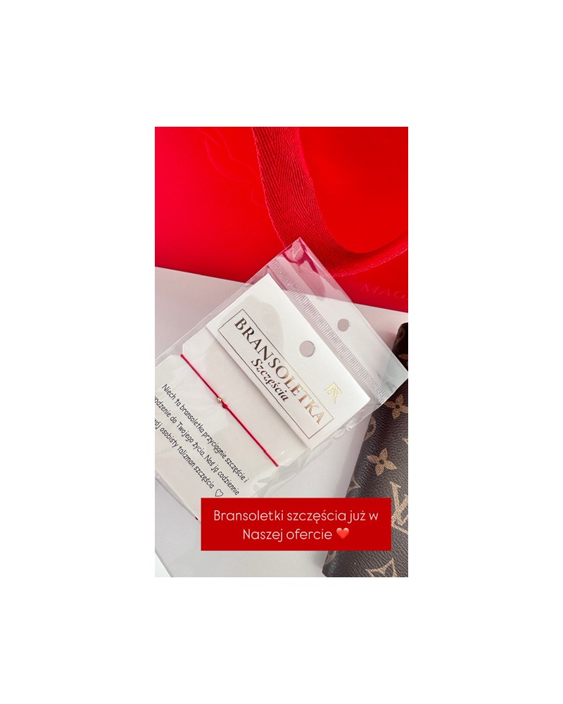 BRANSOLETKA SZCZĘŚCIA ▪️czerwona