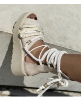 SKÓRZANE SANDAŁY  ▪️IXIH BEZOWE 