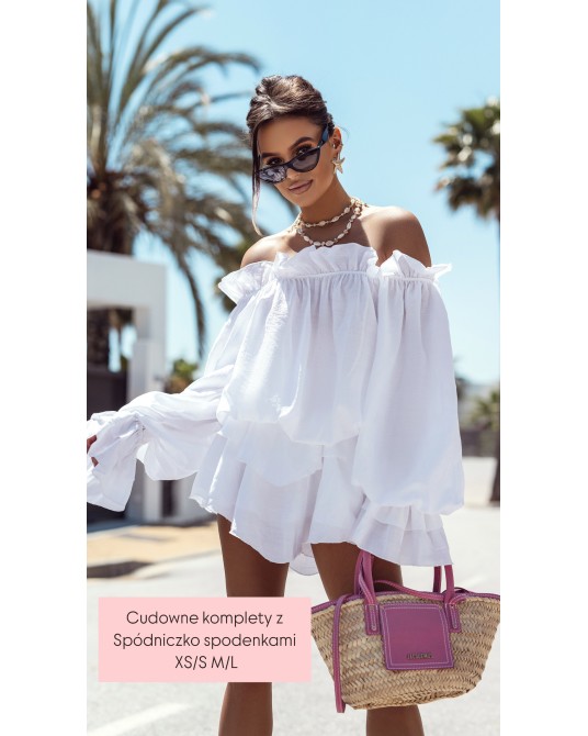 KOMPLET HISZPANKA I SPODENKI LA MILLA ▪️BIAŁY