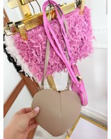 SKÓRZANA TOREBKA SERCE ▪️Alaila styl beżowa