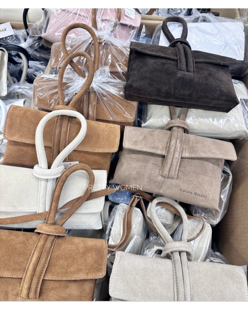 Torebka pętelka ▪️SKÓRA Camel