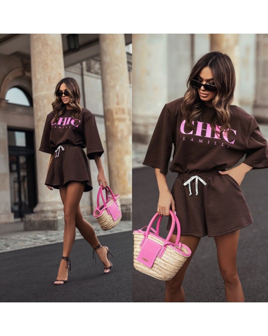 KOMPLET CHICA ▪️CZEKOLADOWY