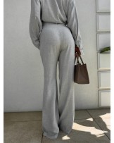 SPODNIE NATURAL LEN ▪️szaro-beż