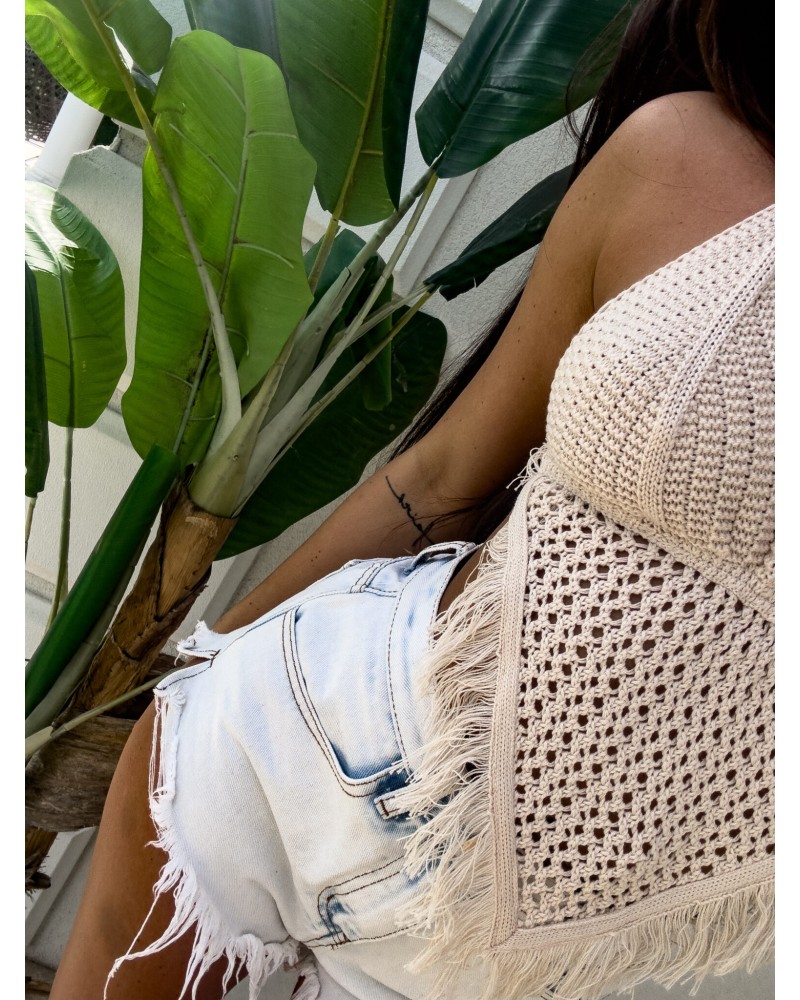 TOP POKAHONTAS ▪️jasny beż