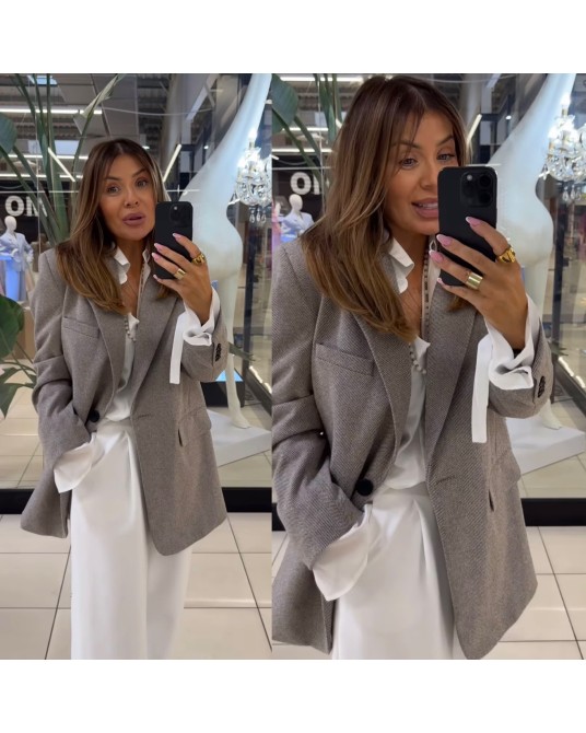 MARYNARKA WIERZCHNIA ▪️HOLLY beżowa  JODEŁKA