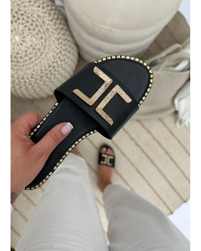 KLAPKI ELIZABET CZARNE