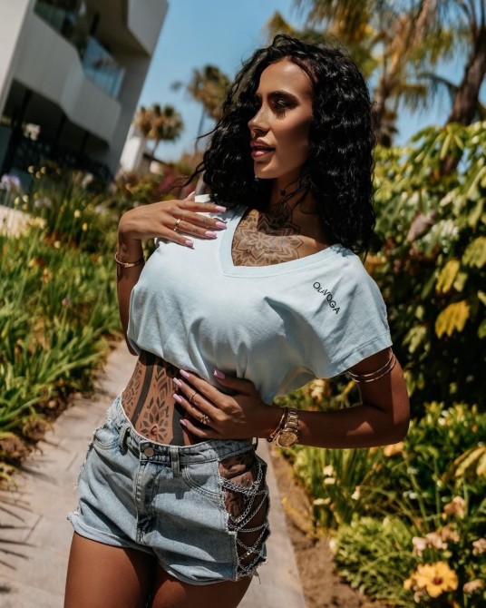 T▪️SHIRT dekatyzowany Błękitna