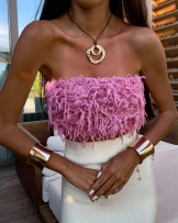 TOP PIÓRKA▪️różowe