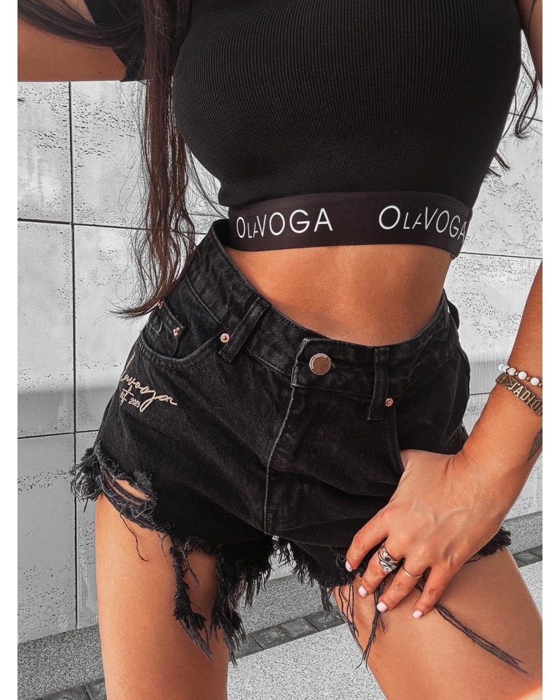 JEANSOWE SPODENKI DENIM ▪️BLACK