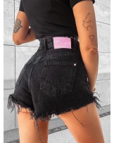 JEANSOWE SPODENKI DENIM ▪️BLACK