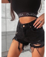 JEANSOWE SPODENKI DENIM ▪️BLACK