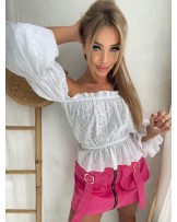 BIAŁA AŻUROWA HISZPANKA 