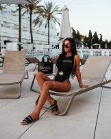 Kostium PALOS ▪️z paskiem CZARNY 