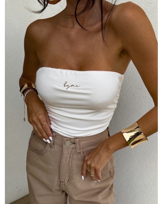 LOGOWANY TOP ▪️ecru