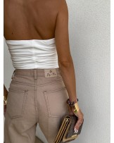 LOGOWANY TOP ▪️ecru