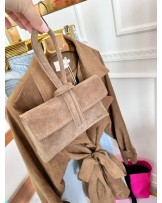 Torebka pętelka ▪️SKÓRA TAUPE