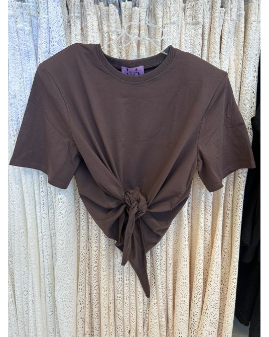 KOSZULKA CHIC GŁADKA  Z WIĄZANIEM ▪️