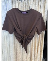 KOSZULKA CHIC GŁADKA  Z WIĄZANIEM ▪️