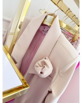 MARYNARKA ELLIE  Z RÓŻA ▪️Beżowo różowa 