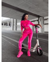 KOMPLET DAMSKI WELUROWY ▪️RÓŻOWY