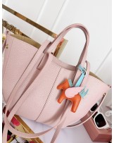 SKÓRZANA TOREBKA MID  ▪️POLENEE PUDROWY Róż