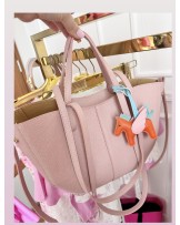 SKÓRZANA TOREBKA MID  ▪️POLENEE PUDROWY Róż