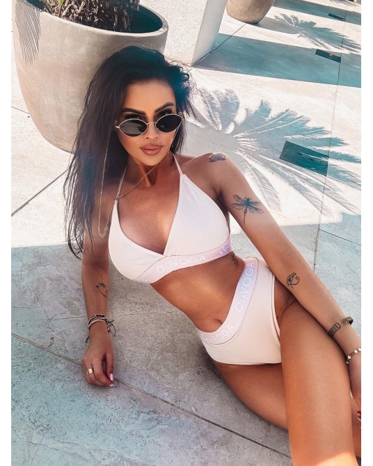 KOSTIUM DWUCZĘŚCIOWY ▪️Neon BEŻOWY