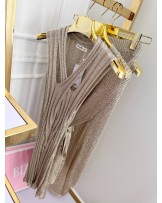 ZŁOTY KOMPLET Z SPÓDNICA ▪️GOLD 