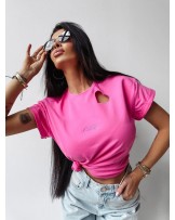 T▪️SHIRT Heart różowy