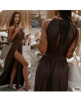 Sukienka MAXI ▪️brązowa