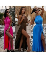 Sukienka MAXI ▪️brązowa