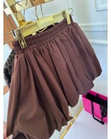 SPÓDNICZKA NA GUMCE ▪️brązowa HIT