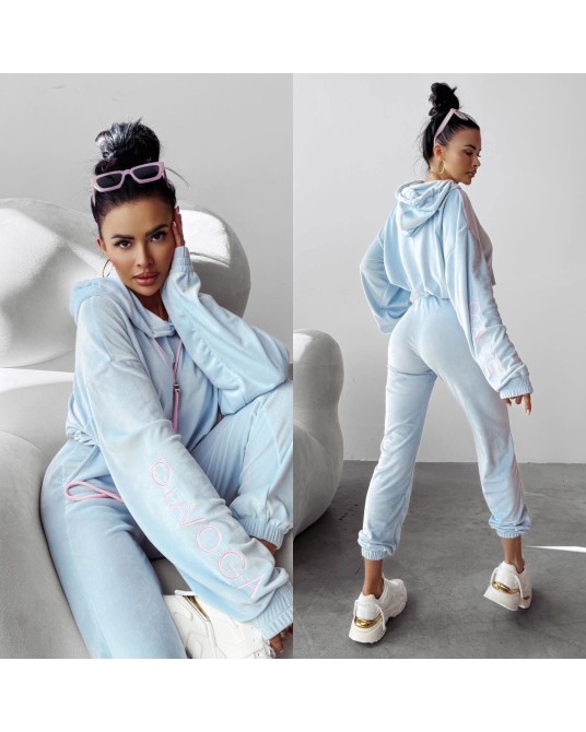 KOMPLET LAGOS  ▪️WELUR błękitny