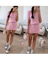 Dzianinowy komplet RÓŻOWY  ▪️premium