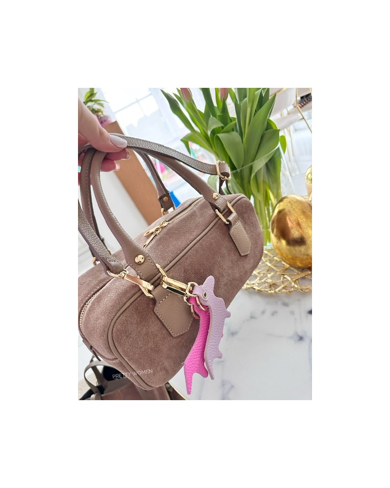 SKÓRZANA TOREBKA MIU ▪️taupe