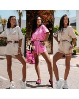 KOMPLET CASUAL URAN ▪️różowy