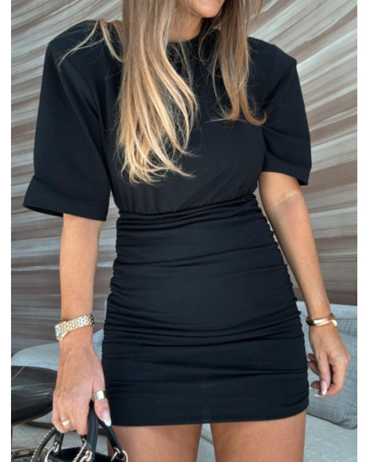 SUKIENKA MINI Z MARSZCZENIEM ▪️czarna